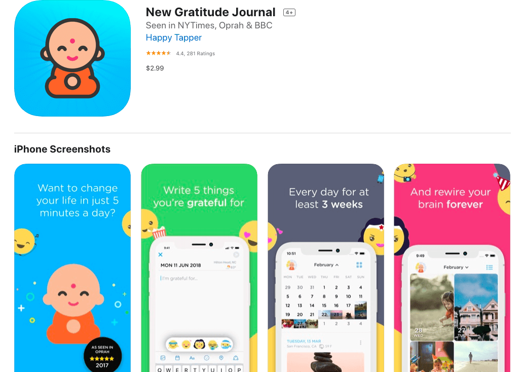 gratitude journal app