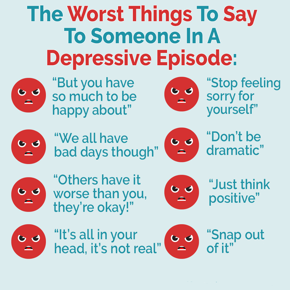 Never Say These Things To Someone With Depression