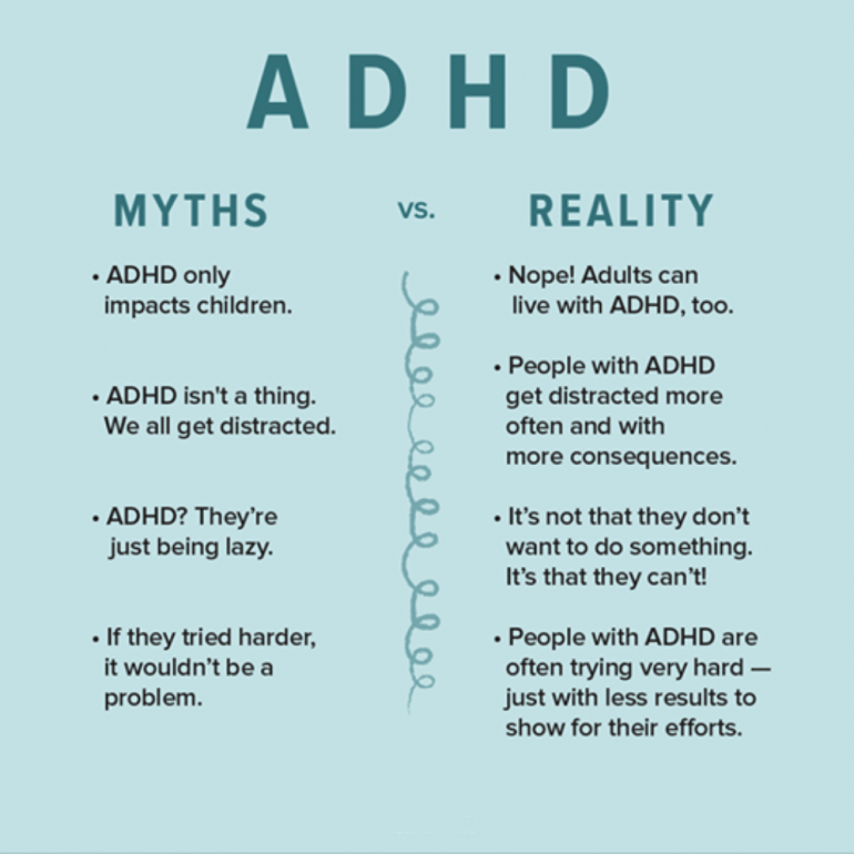 Top 7 Common ADHD Myths & Misconceptions With Their Facts