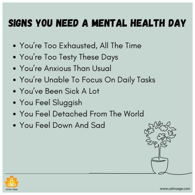 8 Subtle Signs You Need To Take A Mental Health Day, Right Now!