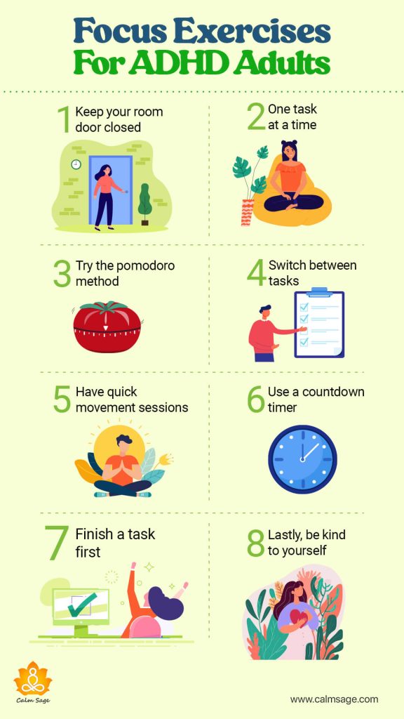 10 Quick Focus Exercises For ADHD Adults