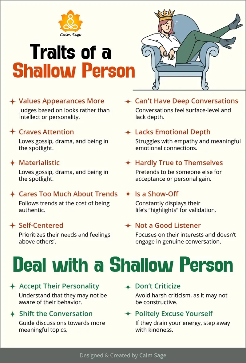 traits of a shallow person