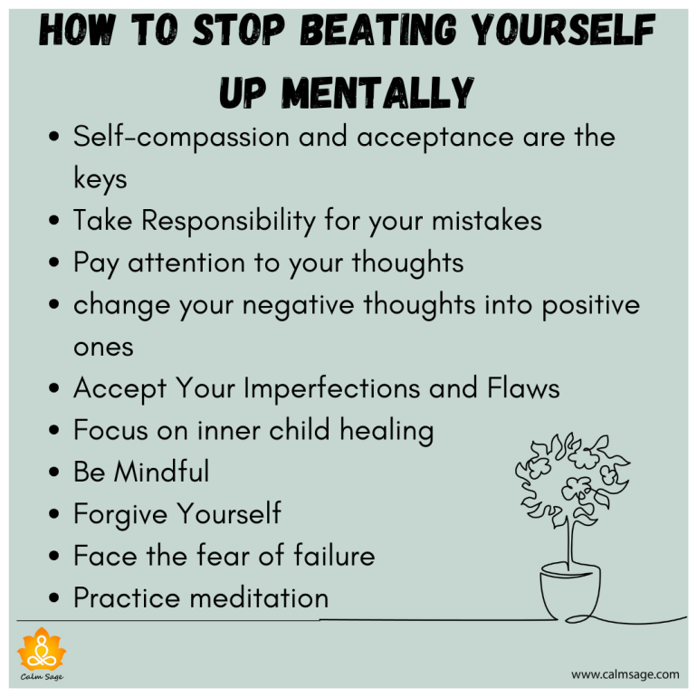 How To Stop Beating Yourself Up Mentally