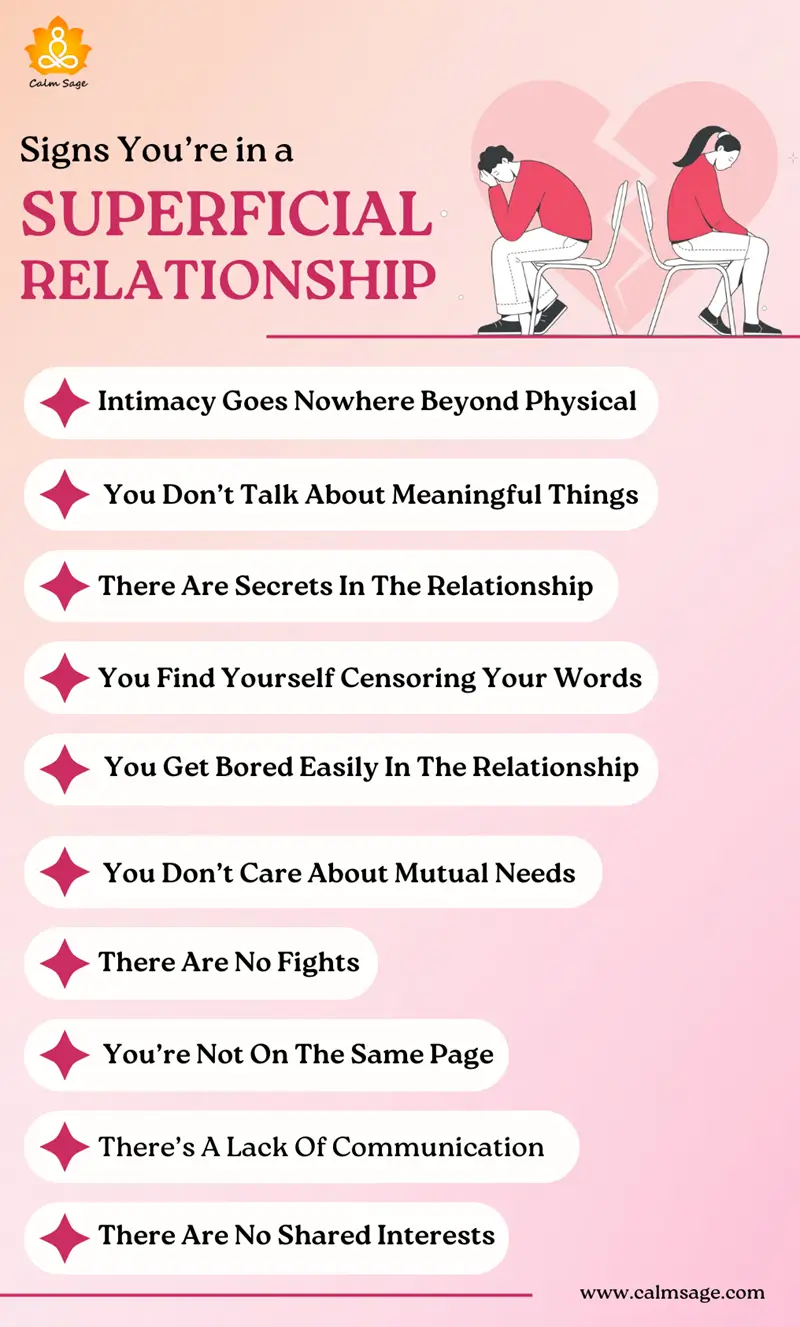 signs you are in superficial relationship